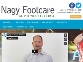 'nagyfootcare.com' screenshot