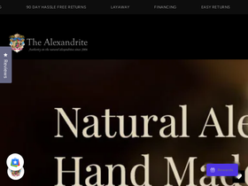 The Alexandrite homepage screenshot