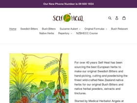 selfheal.co.nz homepage screenshot
