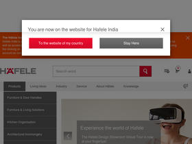 'hafeleindia.com' screenshot