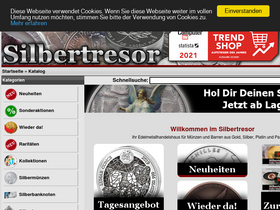 'silbertresor.de' screenshot