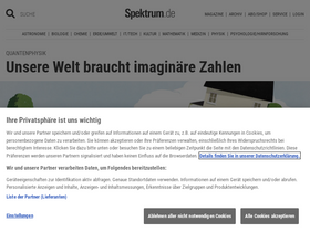 'spektrum.de' screenshot