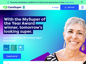 'caresuper.com.au' screenshot