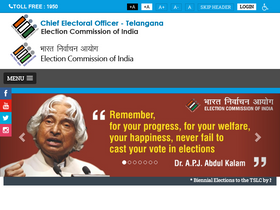 'ceotelangana.nic.in' screenshot