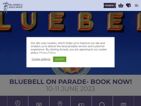 'bluebell-railway.com' screenshot