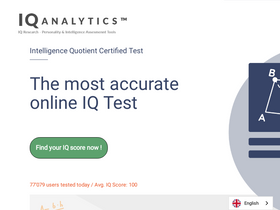 'iq-analytics.com' screenshot