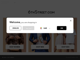 '6thstreet.com' screenshot