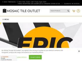 'mosaictileoutlet.com' screenshot