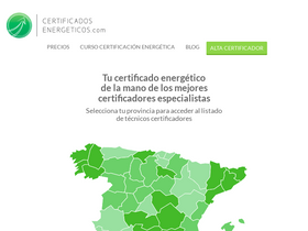 'certificadosenergeticos.com' screenshot