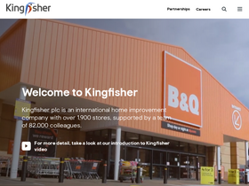 'kingfisher.com' screenshot