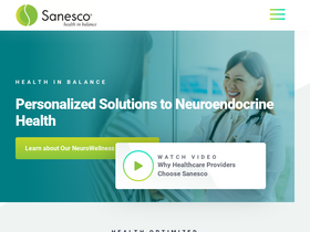 'sanescohealth.com' screenshot