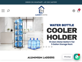 Lucky Home Alu homepage screenshot