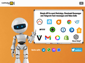 'callmebot.com' screenshot