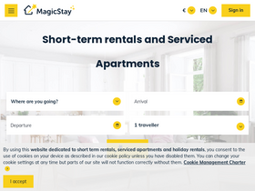 'magicstay.com' screenshot