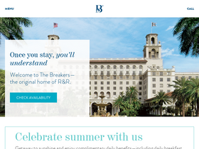 'thebreakers.com' screenshot