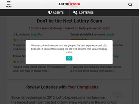 'lottoexposed.com' screenshot
