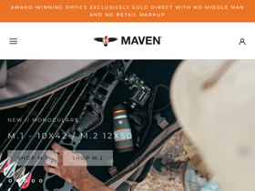 mavenoptics.com homepage screenshot