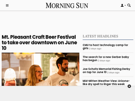 'themorningsun.com' screenshot