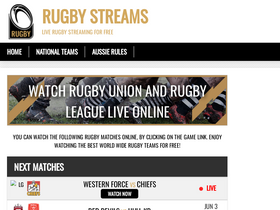 Rugby streaming outlet sites