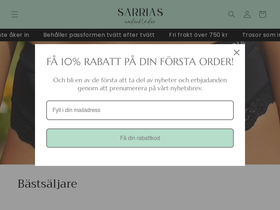 sarriasunderklader.se homepage screenshot