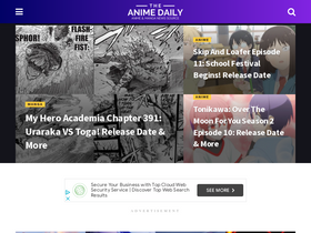 'theanimedaily.com' screenshot