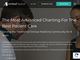 'unifiedpractice.com' screenshot