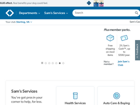 'sams.com' screenshot