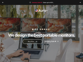 Aura homepage screenshot