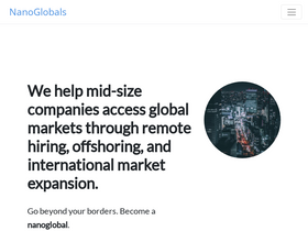 'nanoglobals.com' screenshot