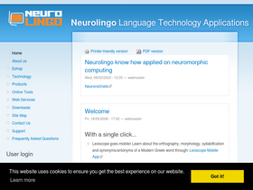 'neurolingo.gr' screenshot
