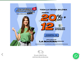 'lamarina.com.mx' screenshot