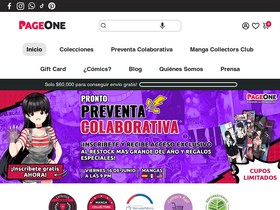 'pageone.cl' screenshot