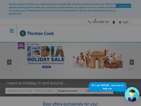'thomascook.in' screenshot