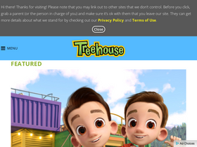 'treehousetv.com' screenshot