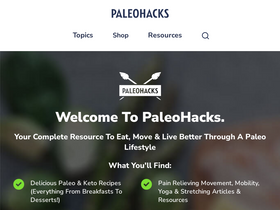 'paleohacks.com' screenshot