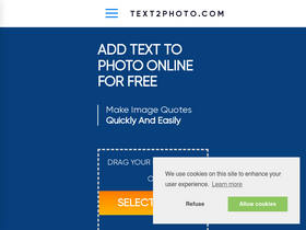 'text2photo.com' screenshot