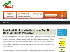 'thebeststockbroker.com' screenshot