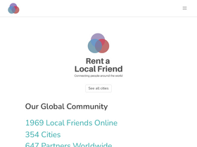 'rentalocalfriend.com' screenshot