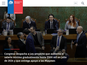 'hacienda.cl' screenshot