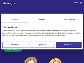 'usetreno.cz' screenshot