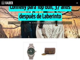 'vader.news' screenshot