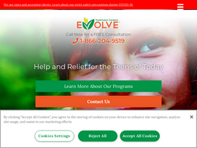 'evolvetreatment.com' screenshot