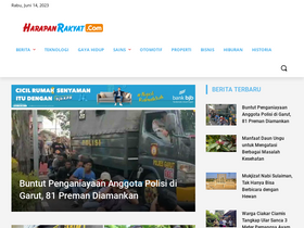 'harapanrakyat.com' screenshot