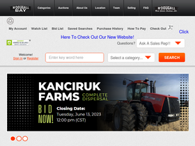 'mcdougallauction.com' screenshot