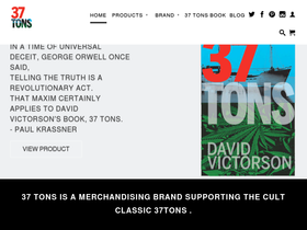 37tons.com homepage screenshot