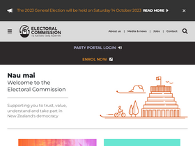 'elections.nz' screenshot