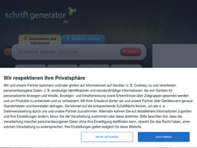 'schriftgenerator.eu' screenshot