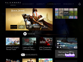 'alienwarearena.com' screenshot