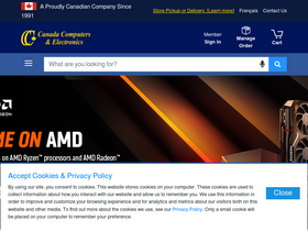 'canadacomputers.com' screenshot