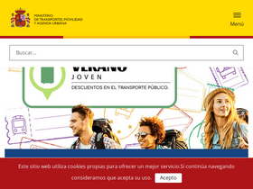 'mitma.es' screenshot